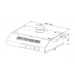 ΑΠΟΡΡΟΦΗΤΗΡΑΣ ΕΛΕΥΘΕΡΟΣ FABER BASE 2740 60cm ΛΕΥΚΟΣ by FRANKE