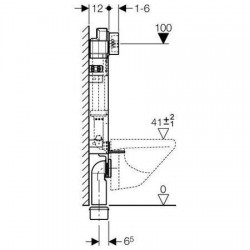 ΚΑΖΑΝΑΚΙ ΕΝΤΟΙΧΙΖΟΜΕΝΟ ΔΙΠΛΟΤΟΥΒΛΟ 110.171 DELTA GEBERIT