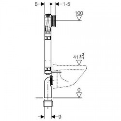 ΚΑΖΑΝΑΚΙ ΕΝΤΟΙΧΙΖΟΜΕΝΟ ΜΟΝΟΤΟΥΒΛΟ 110.772 DESIGN GEBERIT