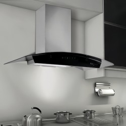 ΑΠΟΡΡΟΦΗΤΗΡΑΣ ΕΠΙΤΟΙΧΟΣ AIR TECH TREND 90cm INOX