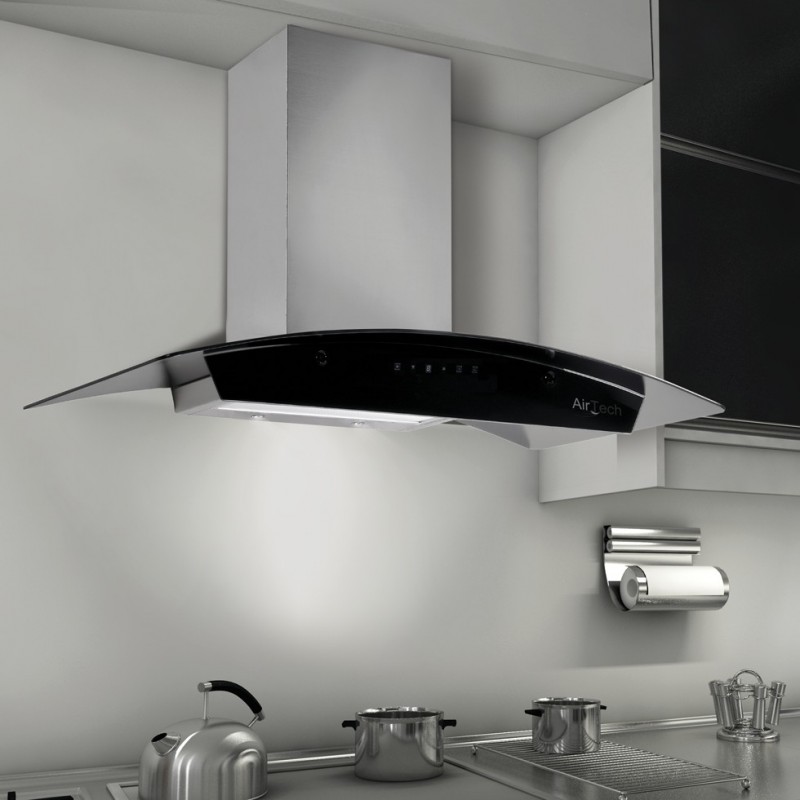 ΑΠΟΡΡΟΦΗΤΗΡΑΣ ΕΠΙΤΟΙΧΟΣ AIR TECH TREND 90cm INOX