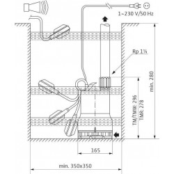 ΥΠΟΒΡΥΧΙΑ ΑΝΤΛΙΑ ΓΙΑ ΚΑΘΑΡΑ & OΜΒΡΙΑ ΝΕΡΑ TMW 32/8-A WILO
