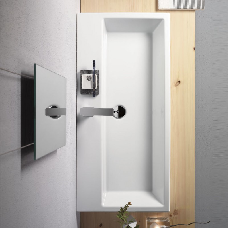 GSI KUBE 8922 - ΝΙΠΤΗΡΑΣ ΠΟΡΣΕΛΑΝΗΣ 80x47cm ΕΠΙΤΡΑΠΕΖΙΟΣ ή ΕΠΙΤΟΙΧΙΟΣ