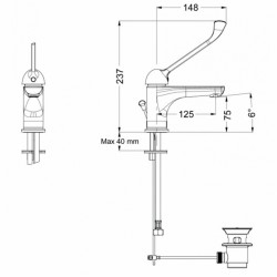 EURORAMA KLINT CLINICA 142310XL ΜΕ ΕΠΙΜΗΚΗ ΛΕΒΙΕ