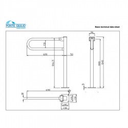 PONTE GIULIO G06-JCS-52 ΜΠΑΡΑ ΔΑΠΕΔΟΥ ΑΝΑΚΛΙΝΟΜΕΝΗ PAINT