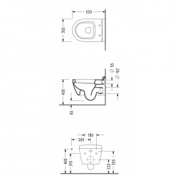 ΛΕΚΑΝΗ SEREL SAPPHIRE SP1000C-400 ΚΡΕΜΑΣΤΗ