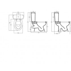ΛΕΚΑΝΗ ΧΑΜΗΛΗΣ ΠΙΕΣΗΣ ALPINA VITRUVIT WC PACK