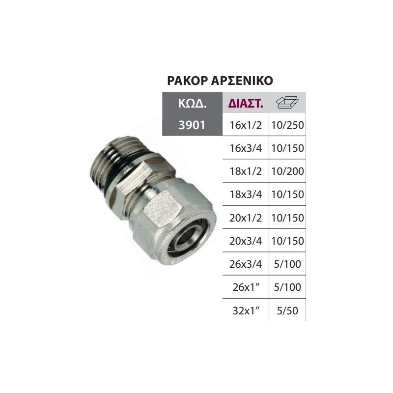 ΡΑΚΟΡ ΑΡΣ. 20Χ1/2  ALU PEX Bonom ΤΕΧ/ΣΥΣΦ