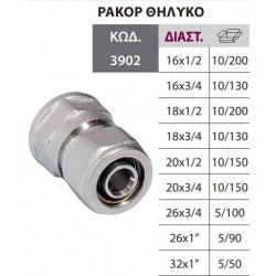 ΡΑΚOΡ ΘΗΛ. 16Χ3/4  ALU PEX Bonom ΤΕΧ/ΣΥΣΦ