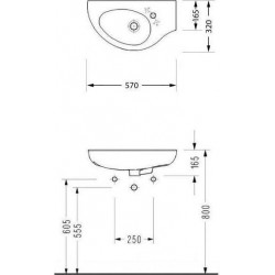 ΝΙΠΤΗΡΑΣ ΕΠΙΤΟΙΧΟΣ 57Χ32 SEREL ΑΡΙΣΤΕΡΟΣ 6742