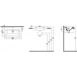 ΕΝΘΕΤΟΣ-ΚΡΕΜΑΣΤΟΣ ΝΙΠΤΗΡΑΣ 60Χ35 URBAN BIANCO CERAMICA 35060