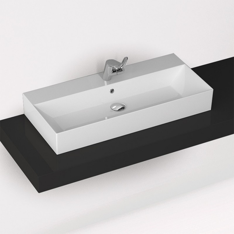 ΕΠΙΤΡΑΠΕΖΙΟΣ-ΚΡΕΜΑΣΤΟΣ ΝΙΠΤΗΡΑΣ 90Χ42 TETRA N BIANCO CERAMICA 32090