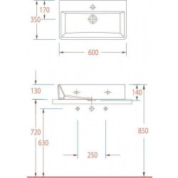 ΕΠΙΤΡΑΠΕΖΙΟΣ-ΚΡΕΜΑΣΤΟΣ ΝΙΠΤΗΡΑΣ 60Χ35 TETRA 35 SEREL 2046