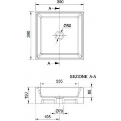 ΕΠΙΤΡΑΠΕΖΙΟΣ ΝΙΠΤΗΡΑΣ 39Χ39 TEOREMA 40 SCARABEO 8031/40