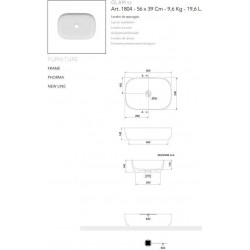 ΕΠΙΤΡΑΠΕΖΙΟΣ ΝΙΠΤΗΡΑΣ 56Χ39 GLAM SCARABEO 1804