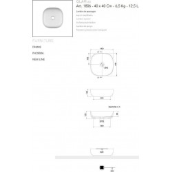 ΕΠΙΤΡΑΠΕΖΙΟΣ ΝΙΠΤΗΡΑΣ 40Χ40 GLAM SCARABEO 1806