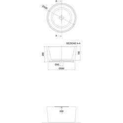 ΕΠΙΤΡΑΠΕΖΙΟΣ ΝΙΠΤΗΡΑΣ Φ42 BUCKET SCARABEO 8807