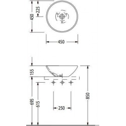 ΕΠΙΤΡΑΠΕΖΙΟΣ ΝΙΠΤΗΡΑΣ Φ45 SEREL 2012