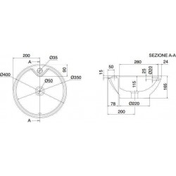 ΕΠΙΤΡΑΠΕΖΙΟΣ ΝΙΠΤΗΡΑΣ Φ40 LUNA SCARABEO 8003