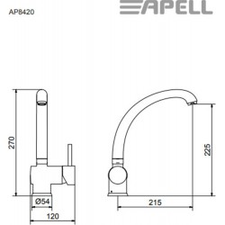 ΜΠΑΤΑΡΙΑ ΝΕΡΟΧΥΤΗ ΧΡΩΜΕ APELL AP8420-100