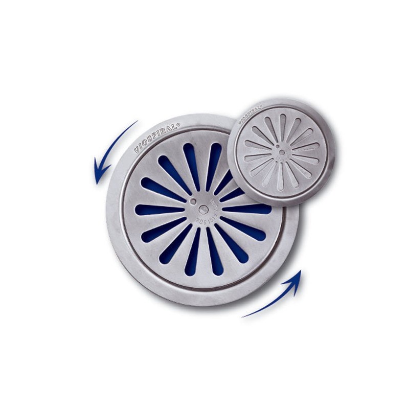 ΣΤΡΟΓΓΥΛΗ ΣΧΑΡΑ ΔΑΠΕΔΟΥ ΑΣΦΑΛΕΙΑΣ Ø120 ΒΑΡΕΩΣ ΤΥΠΟΥ INOX AISI 304 15-1335 VIOSPIRAL